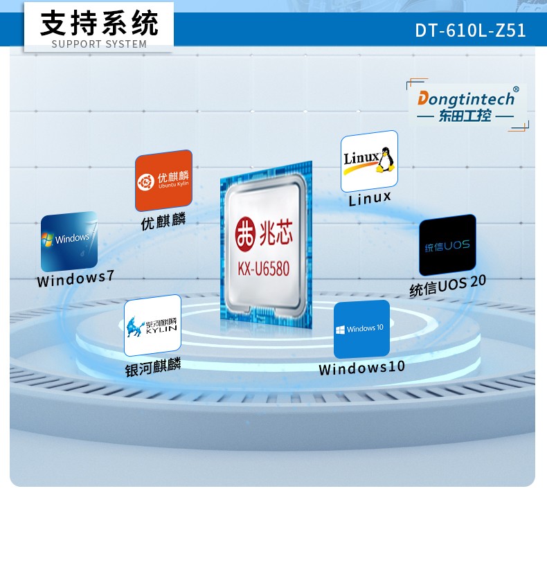 国产化工控电脑|兆芯处理器主机|DT-610L-Z51