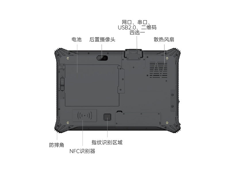 工业车载平板电脑-10.1英寸三防加固-DTZ-I1012E