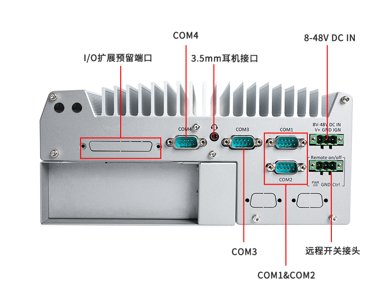 酷睿12代工控机-嵌入式无风扇工业主机|DTB-3180-Q670E