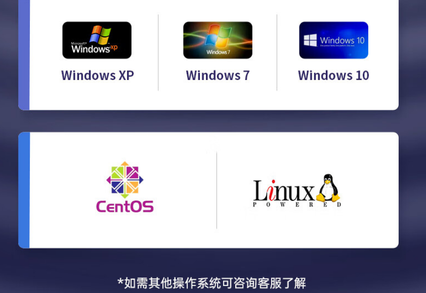 它还支持多种操作系统，具有极强的兼容性，支持WindowsXP操作系统，兼容Labview软件。