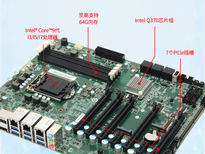 酷睿9代ipc主机|3网口10串口产线检测控制电脑|DT-610L-WQ370MA1