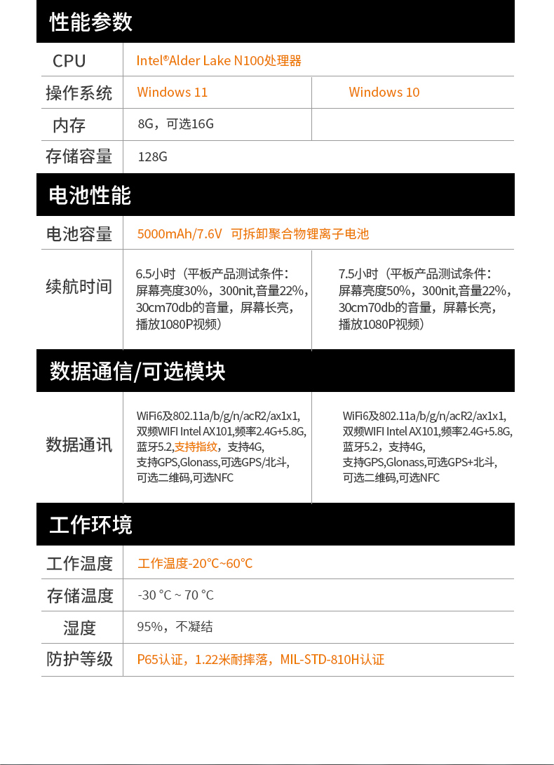 10.1英寸手持工业平板,户外阳光可视,IP65等级防护,DTZ-I1001E-N100 .jpg