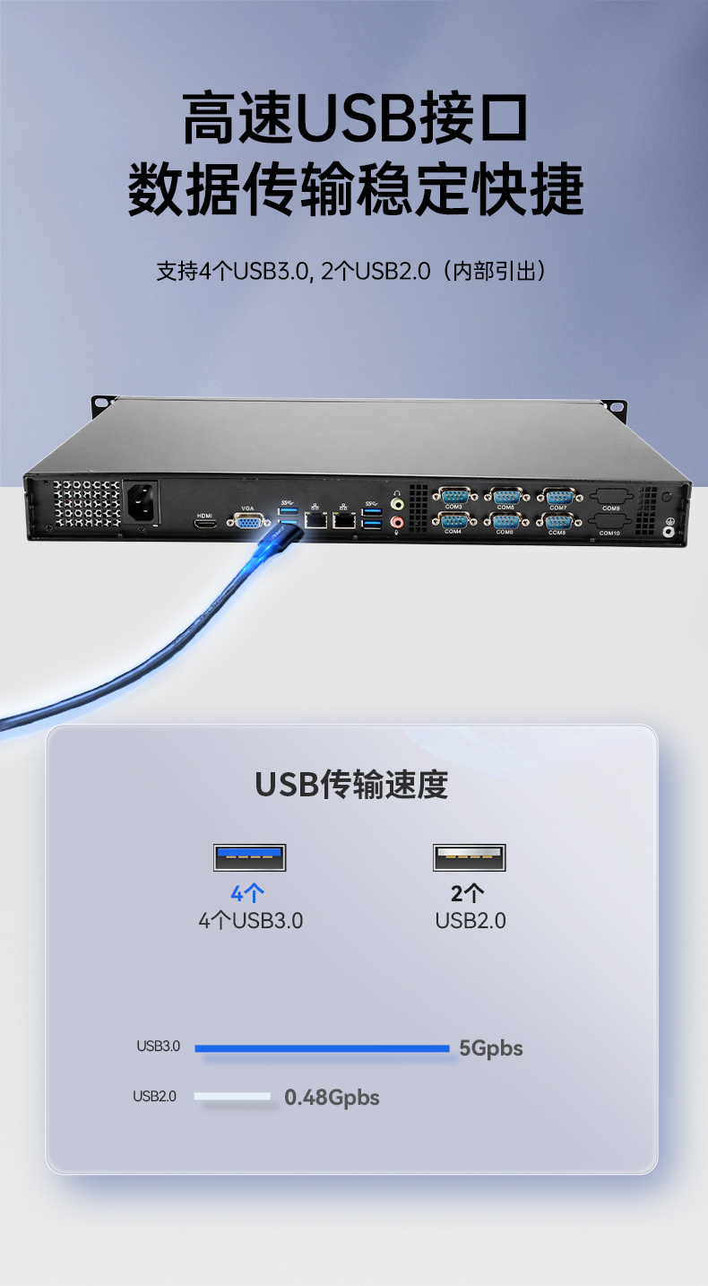 国产飞腾无锡工控机,1U短款机架式工业主机电脑,银河麒麟工业电脑,DT-S1010MB-FD2KMC.jpg