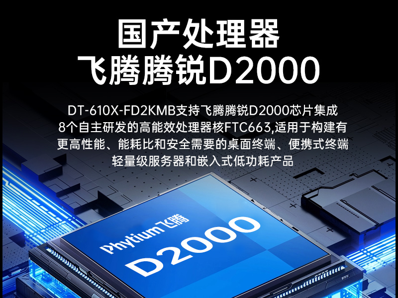 国产飞腾工控机-国内工控主机电脑厂商|DT-610X-FD2KMB