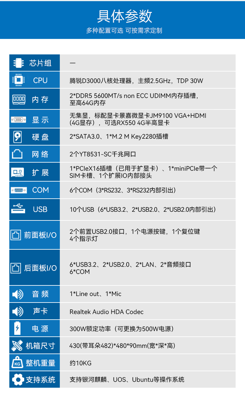 国产化飞腾工业主机,工业自动化上海工控机推荐,DT-61025-BD3KMC.jpg