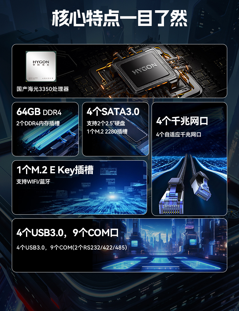 国产化无风扇上海工控机,海光3350迷你工控主机,DTB-3086-3350.jpg