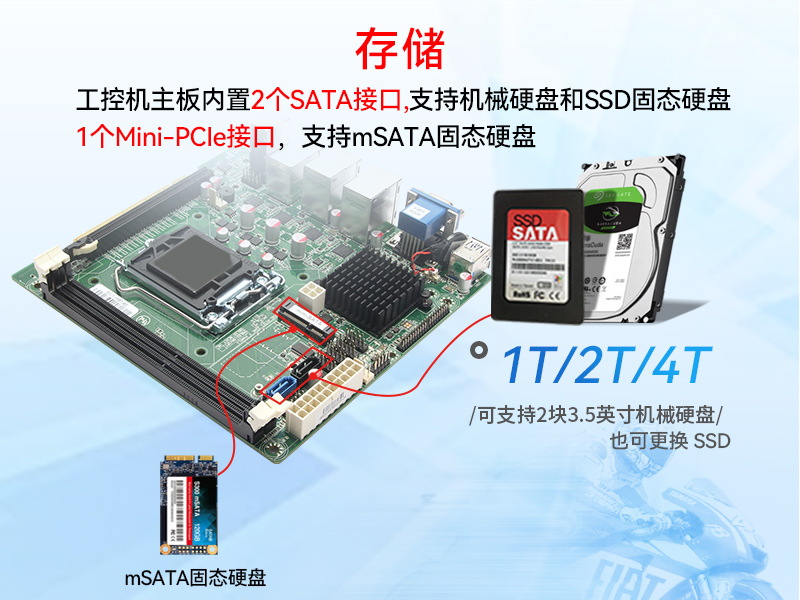 东田1U短款工控机|4网口6串口8USB口|数据采集主机方案|DT-S1010MB-BH81MC